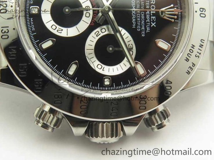 904L Bracelet 1:1 Black Daytona Edition Noob Dial Case 116520 Best SS and SA4130 1219